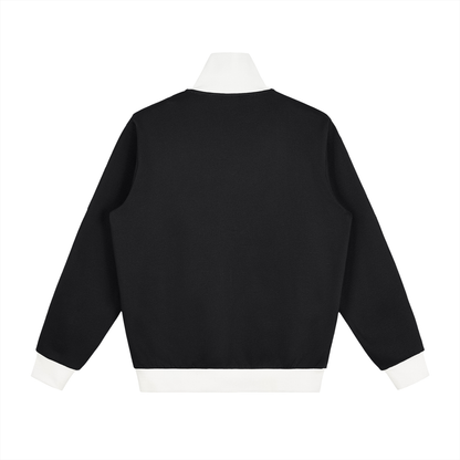 Contrast Side Stripe Fleece Track Jacket