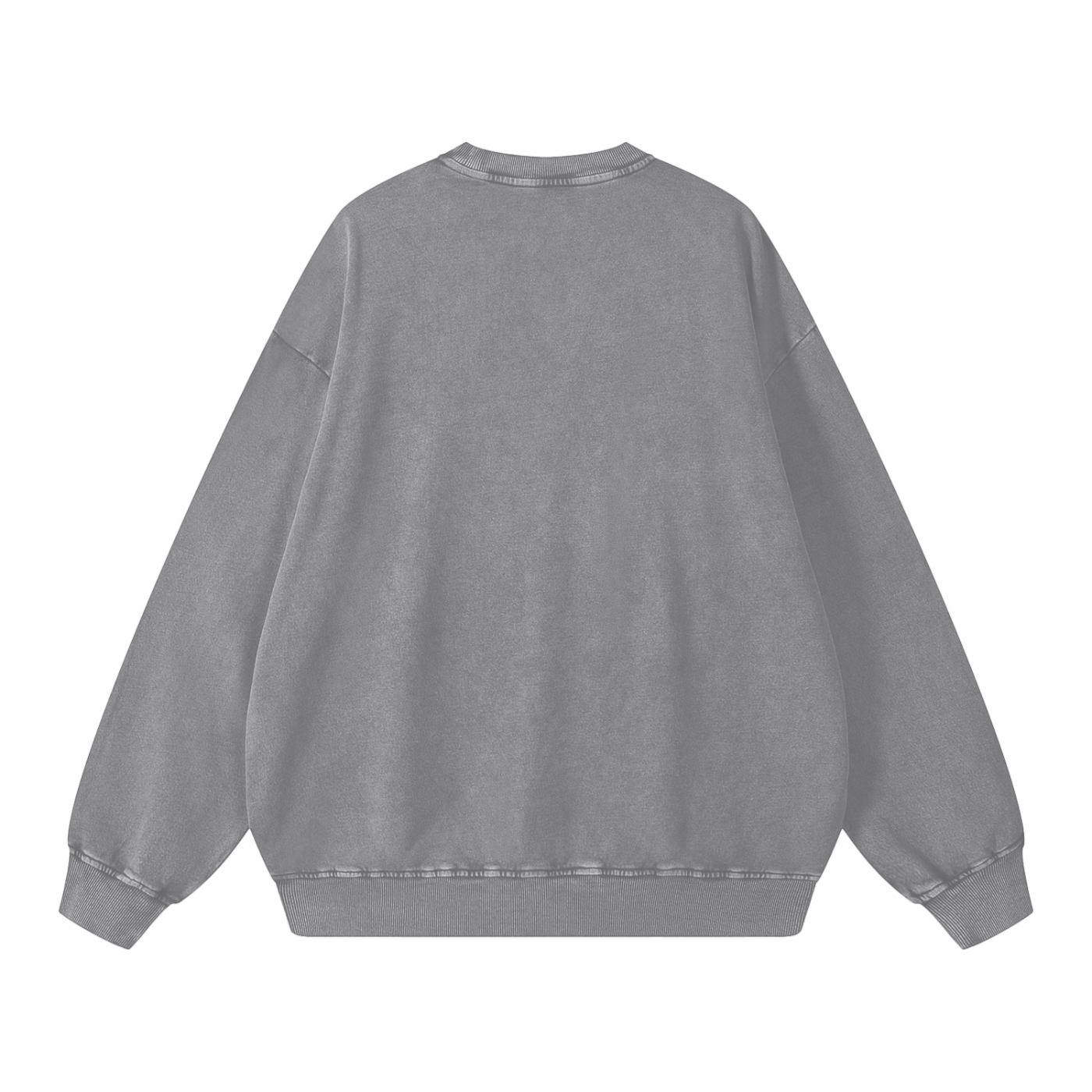 Sweatshirt,Casual,Street,Pure Cotton,Washed,Long Sleeve,Drop Shoulder,Spring,Autumn,Winter