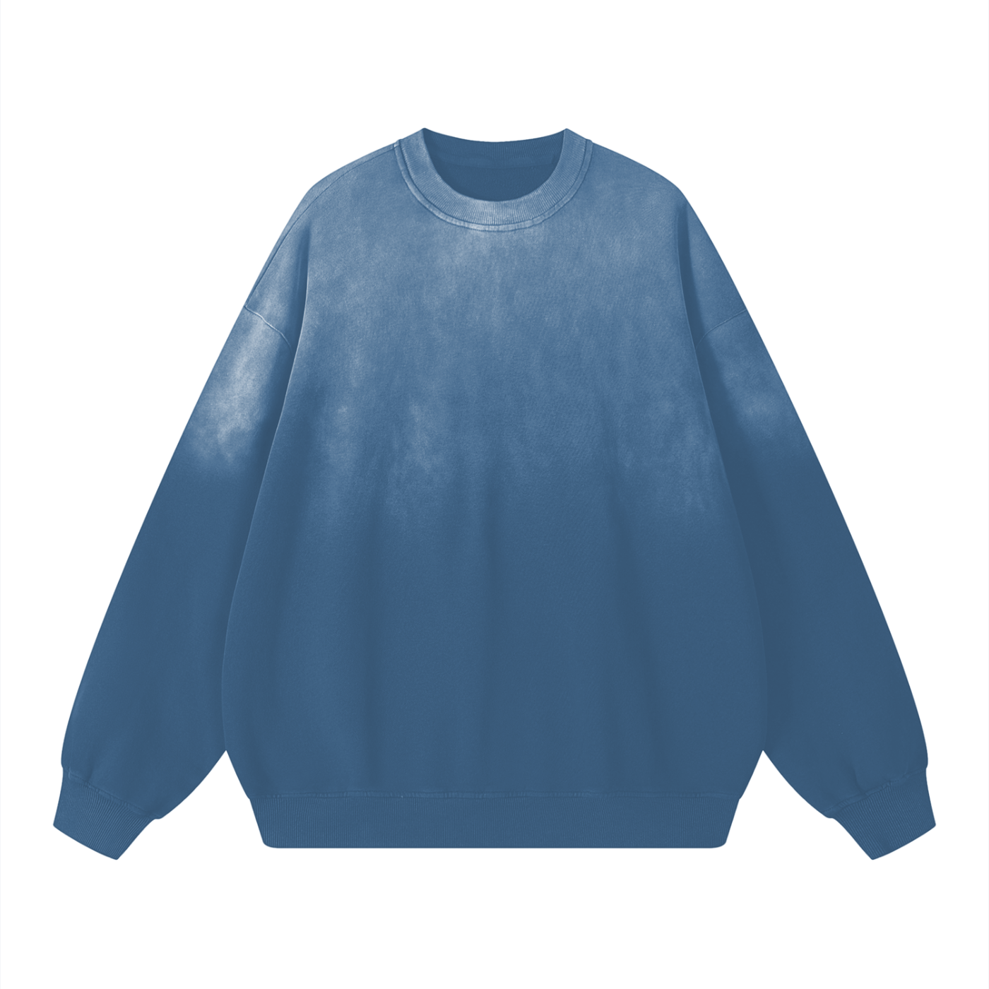 Sweatshirt,Street,Casual,Pure Cotton,Washed,Drop Shoulder,Spring,Autumn,Winter