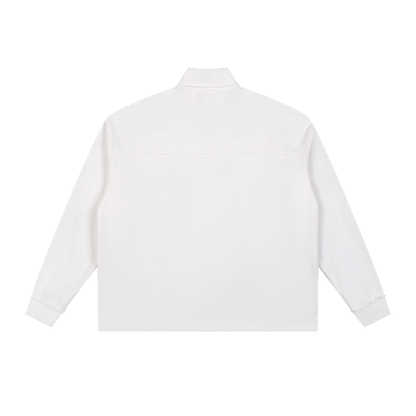 Sweatshirt,Casual,Preppy,Street,Cotton Blend,Zipper,Stand Collar,Autumn,Winter