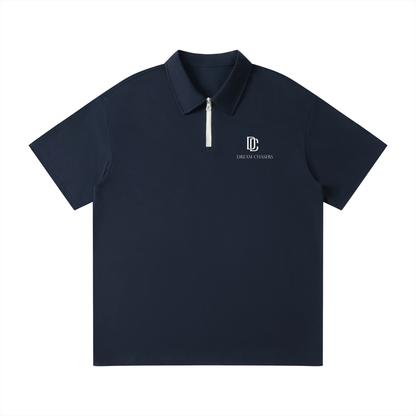 Unisex Quarter-Zip Polo Shirt
