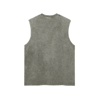 tank top,sleeveless,washed,street