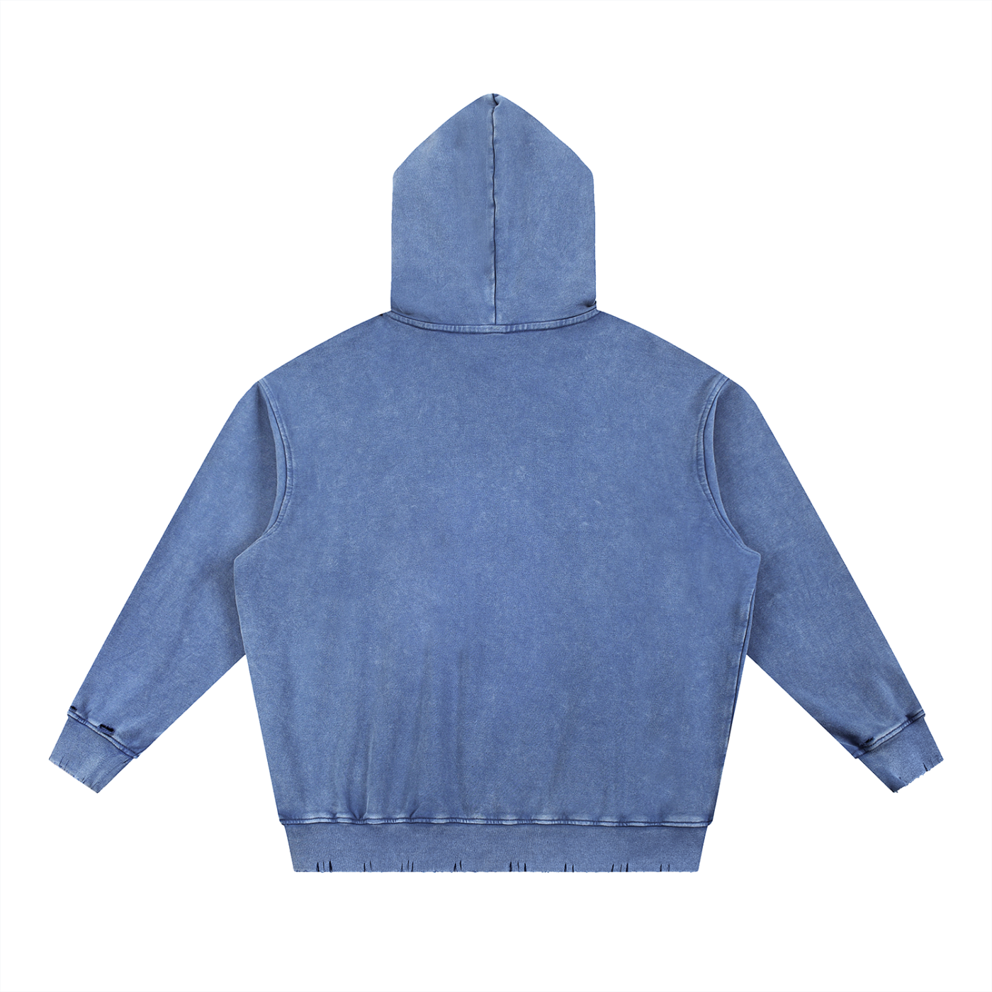 Sweatshirt,Street,Casual,Pure Cotton,Frayed,Pocket,Drop Shoulder,Hooded,Spring,Autumn