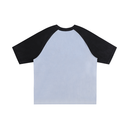 Color-Blocked Raglan Sleeve T-Shirt