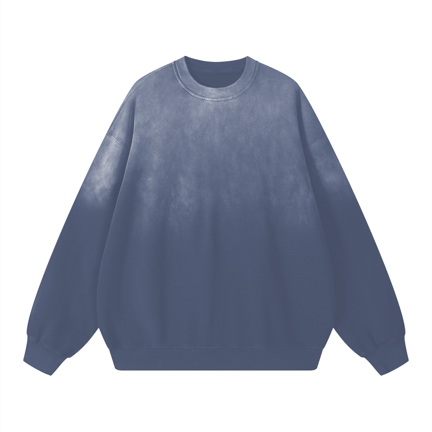 Sweatshirt,Street,Casual,Pure Cotton,Washed,Drop Shoulder,Spring,Autumn,Winter
