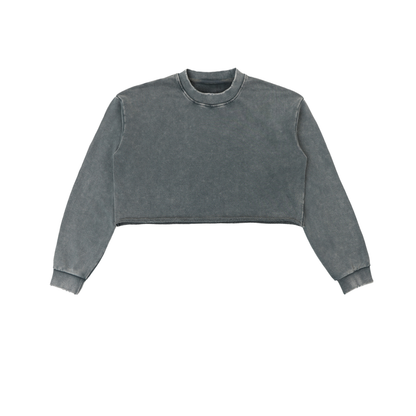 Sweatshirt,Casual,Pure Cotton,Snow Wash,Long Sleeve,Drop Shoulder,Spring,Autumn