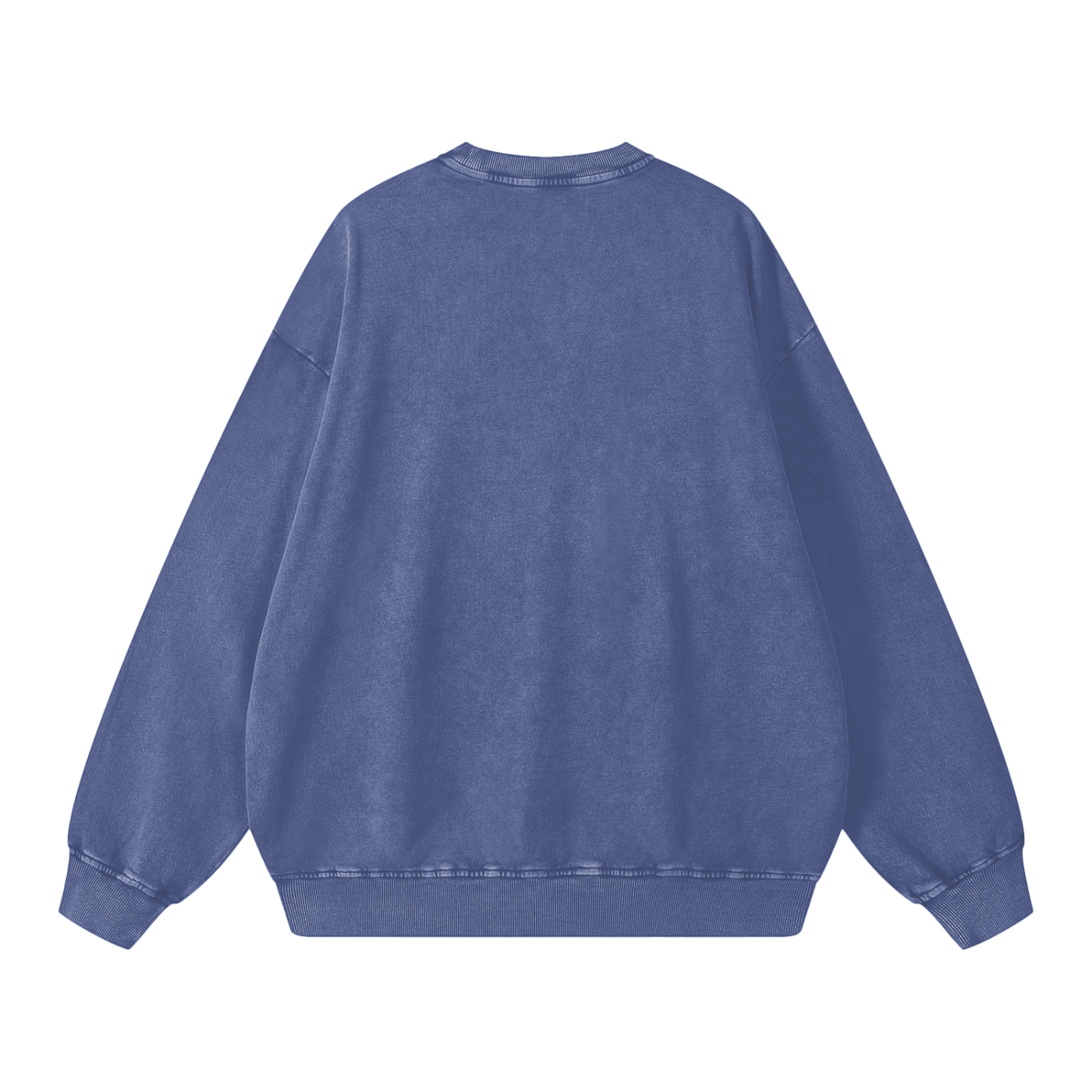 Sweatshirt,Casual,Street,Pure Cotton,Washed,Long Sleeve,Drop Shoulder,Spring,Autumn,Winter