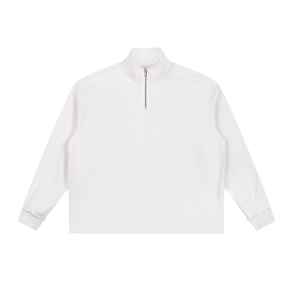 Sweatshirt,Casual,Preppy,Street,Cotton Blend,Zipper,Stand Collar,Autumn,Winter