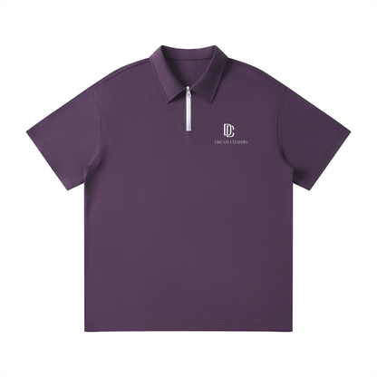Unisex Quarter-Zip Polo Shirt