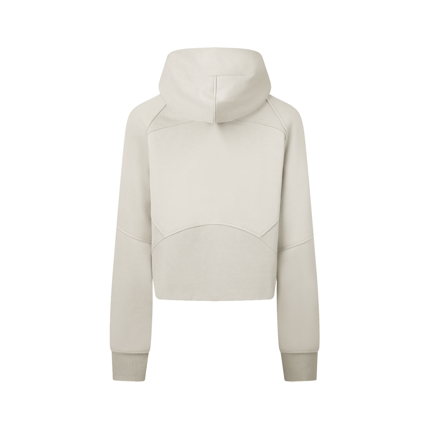 Cropped Zip-Through Hoodie
