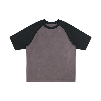 Color-Blocked Raglan Sleeve T-Shirt