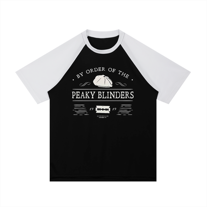 Contrast Raglan Sleeve Mesh T-Shirt