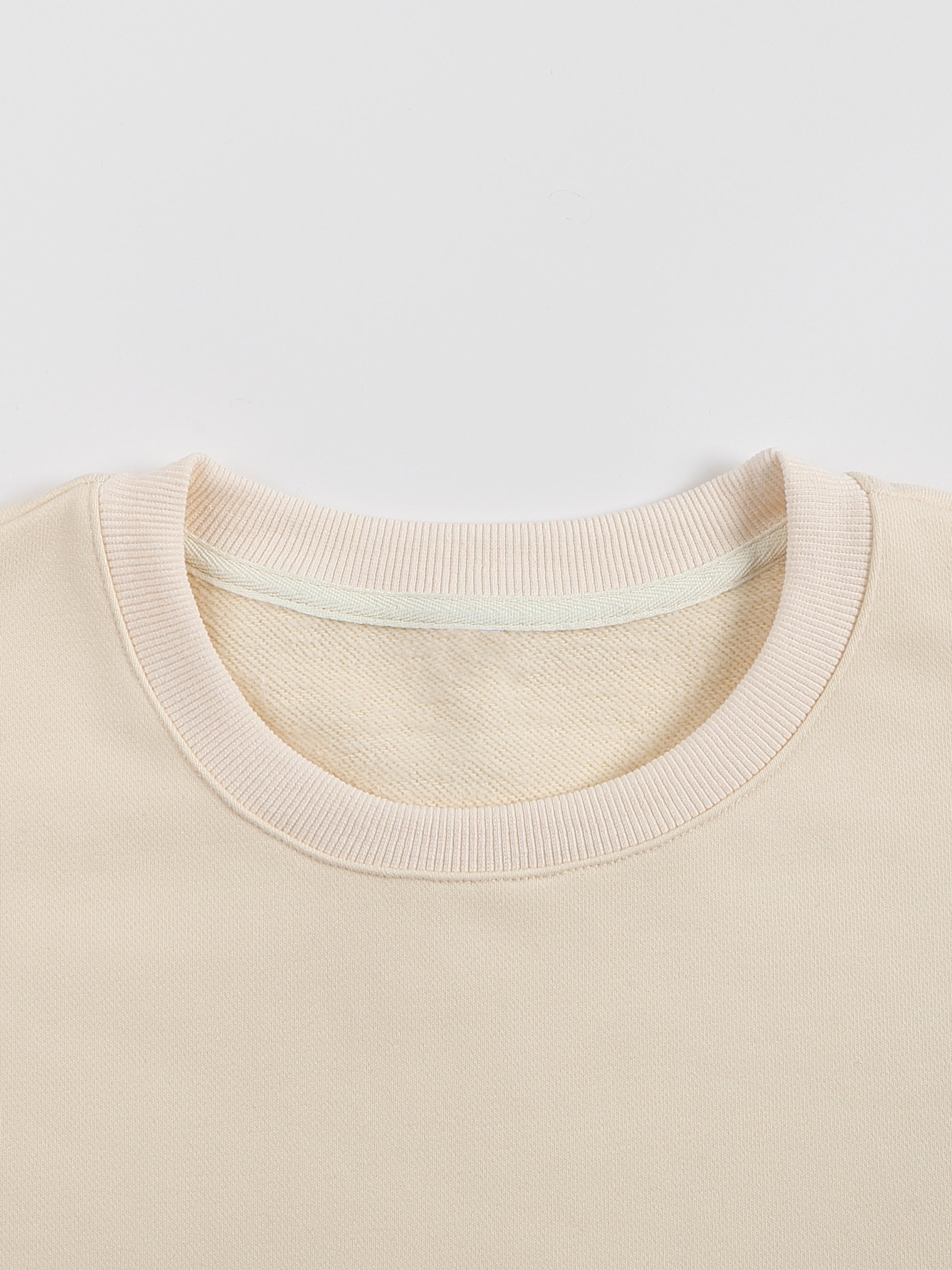 Sweatshirt,Daily Casual,Pure Cotton,Long Sleeve,Drop Shoulder,Round Neck,Winter,Autumn