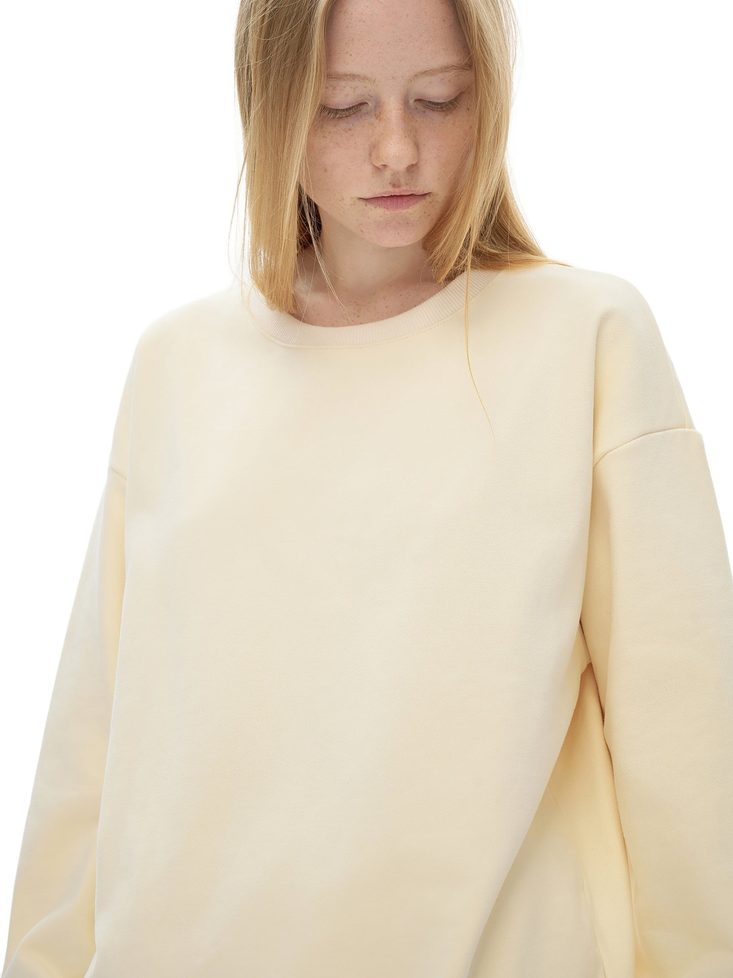 Sweatshirt,Daily Casual,Pure Cotton,Long Sleeve,Drop Shoulder,Round Neck,Winter,Autumn