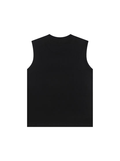sleevless,tank top,street,cotton
