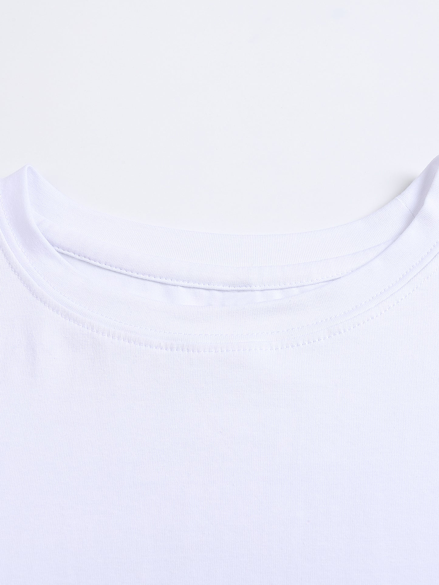 Fitted Crop Cotton T-Shirt