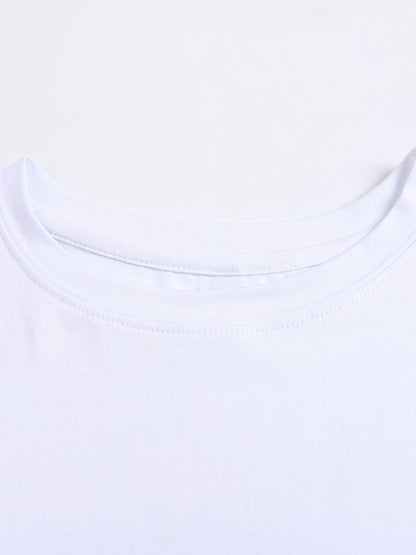 Fitted Crop Cotton T-Shirt