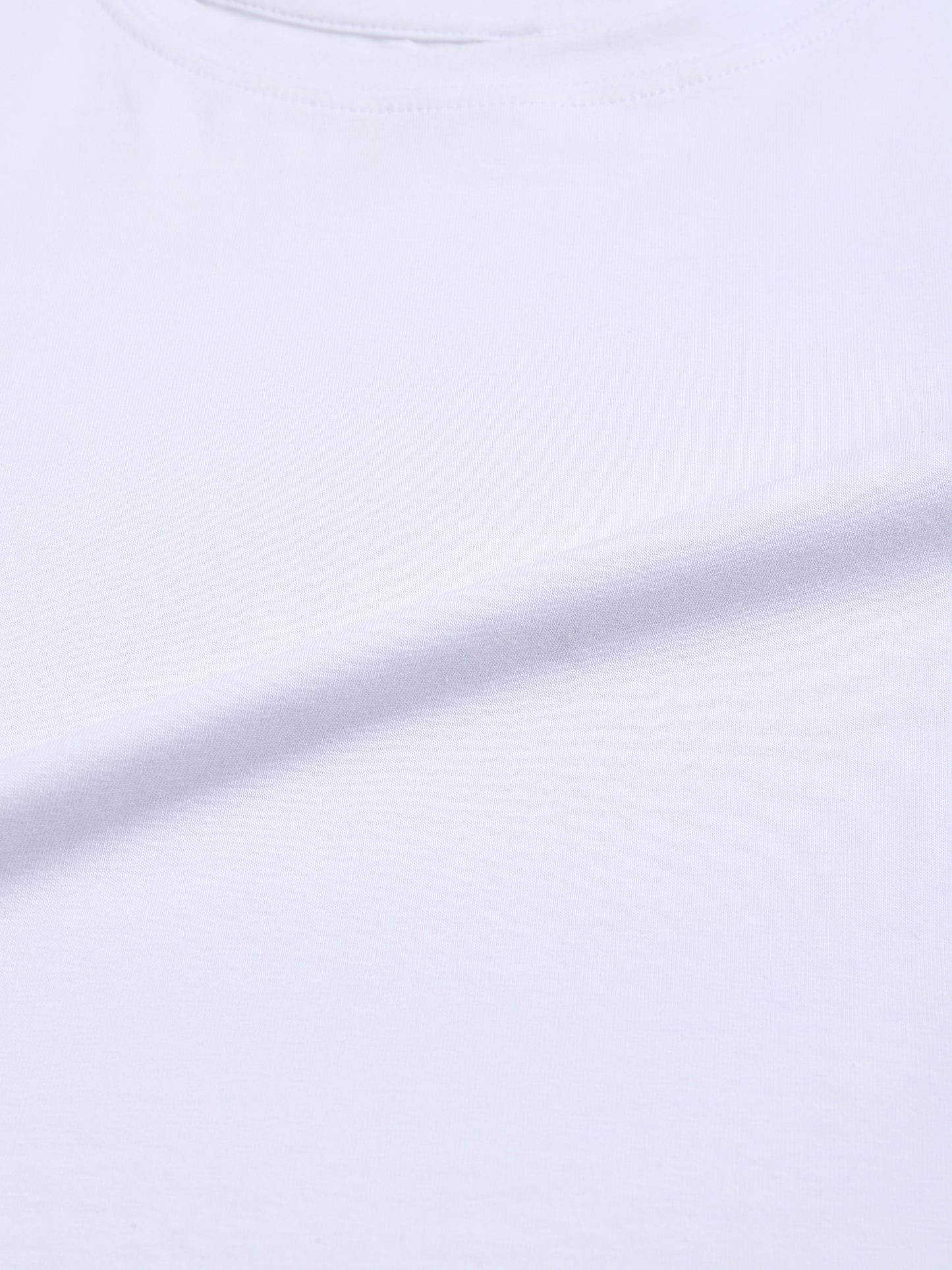 Fitted Crop Cotton T-Shirt