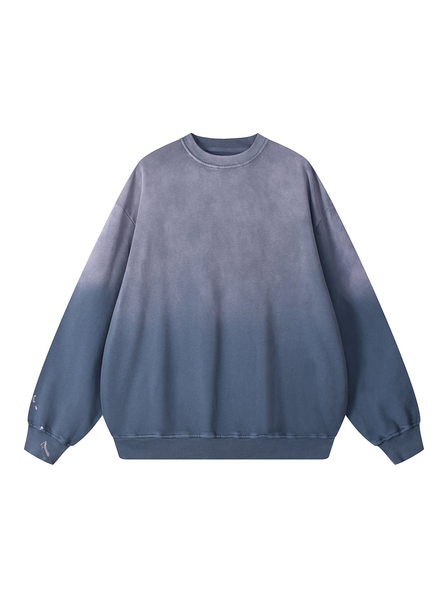 Sweatshirt,Street,Pure Cotton,Washed,Long Sleeve,Drop Shoulder,Round Neck,Spring,Autumn,Winter