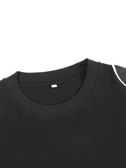 Contrast Piped Panel T-Shirt