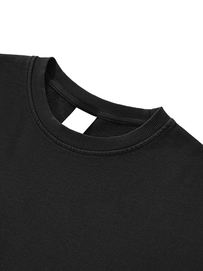 Snow Washed Raw Edge Crop Top