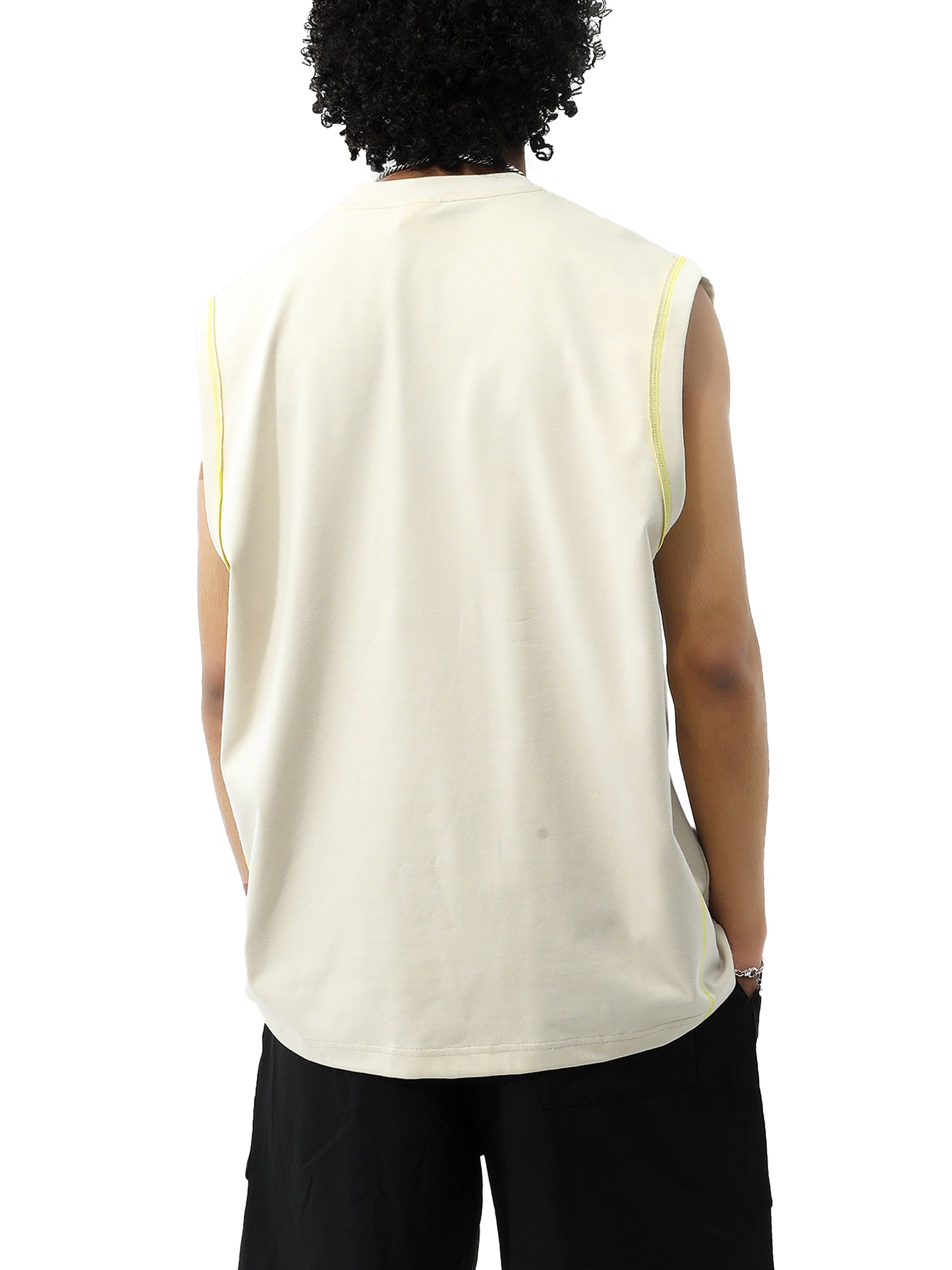 sleevless,tank top,panel,street