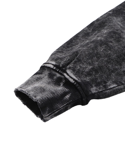 Snow Washed Hand-Frayed Sweatshirt