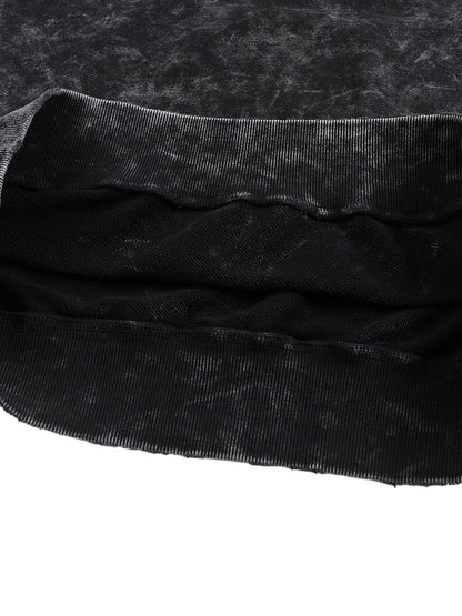 Snow Washed Hand-Frayed Sweatshirt