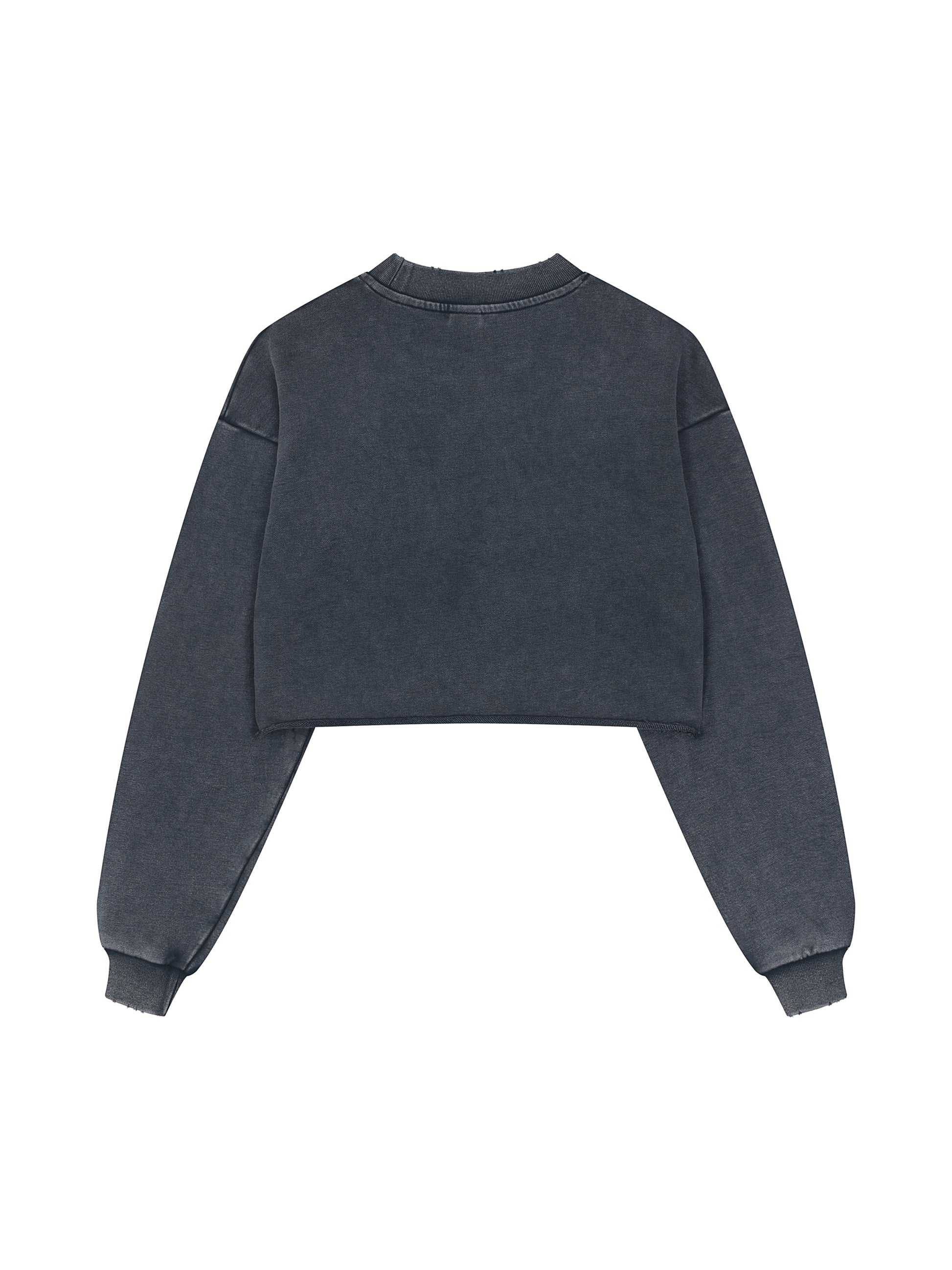 Sweatshirt,Casual,Pure Cotton,Snow Wash,Long Sleeve,Drop Shoulder,Spring,Autumn