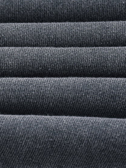 Sweatshirt,Casual,Pure Cotton,Snow Wash,Long Sleeve,Drop Shoulder,Spring,Autumn