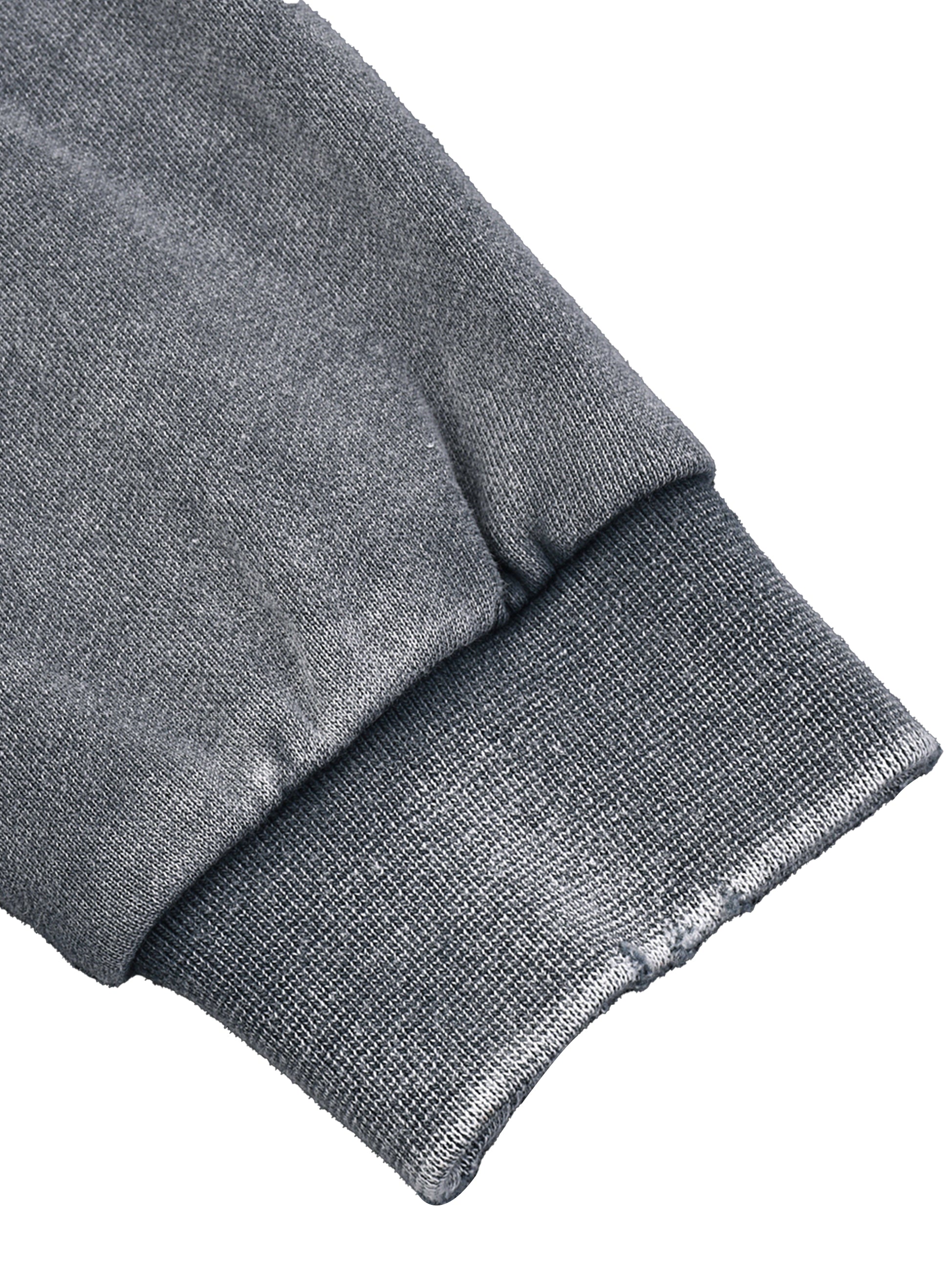 Sweatshirt,Casual,Pure Cotton,Snow Wash,Long Sleeve,Drop Shoulder,Spring,Autumn