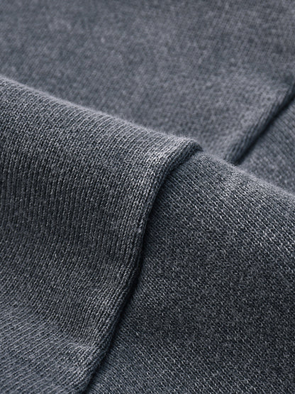 Sweatshirt,Casual,Pure Cotton,Snow Wash,Long Sleeve,Drop Shoulder,Spring,Autumn