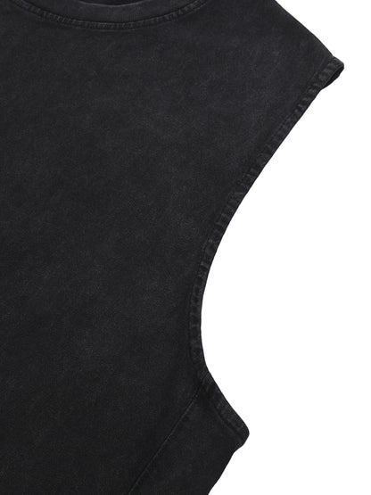 sleeveless,tank top,ripped,street