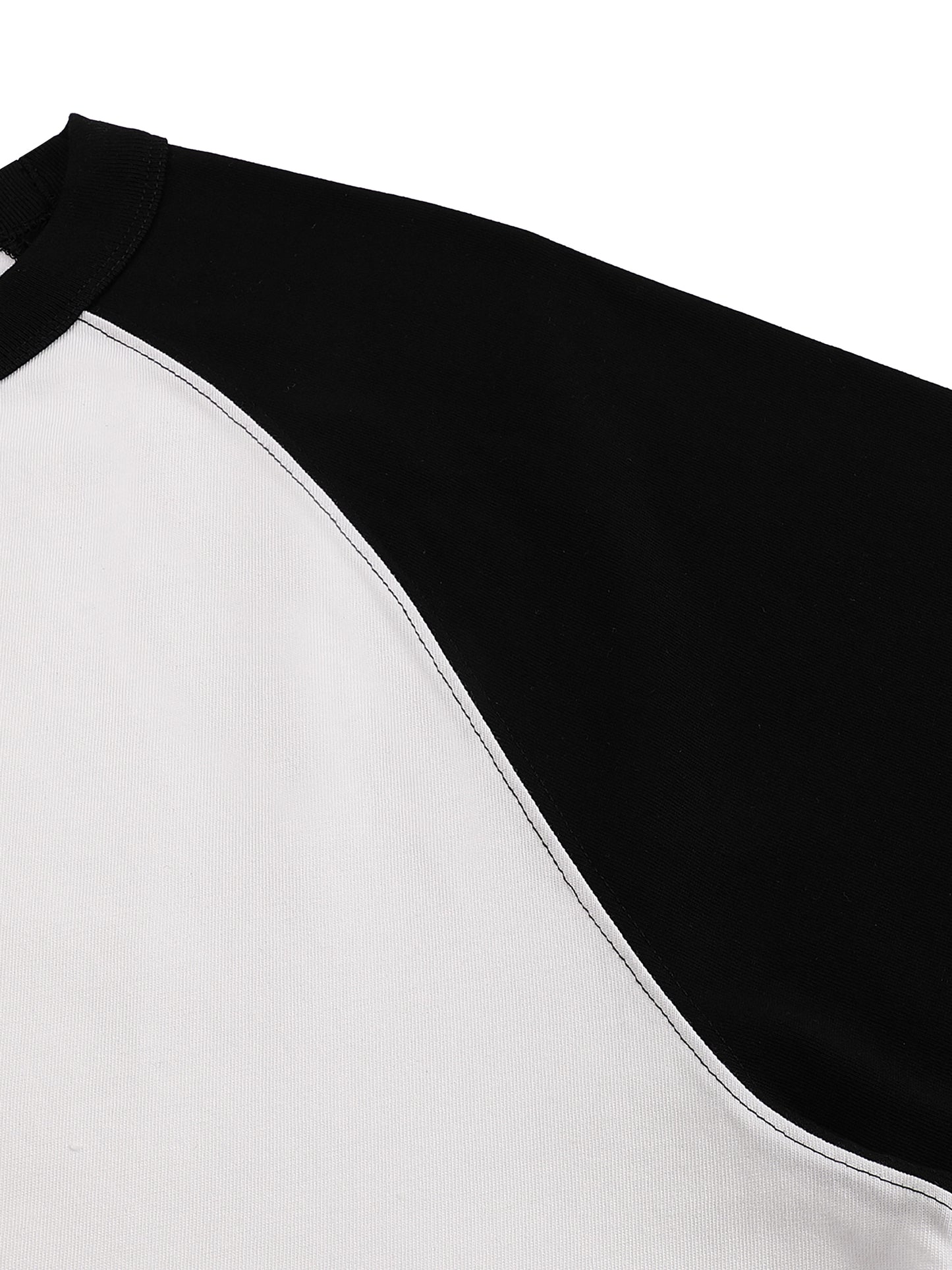 Color-Blocked Raglan Sleeve T-Shirt