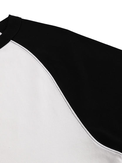 Color-Blocked Raglan Sleeve T-Shirt