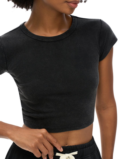 Snow Washed Crop Top