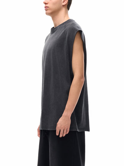 street,tank top,sleevelles,washed