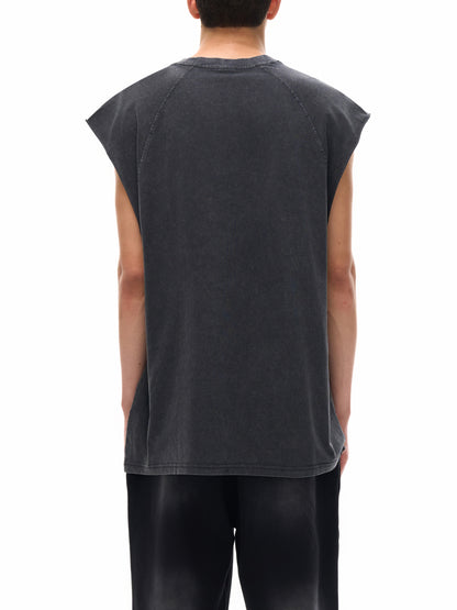 street,tank top,sleevelles,washed