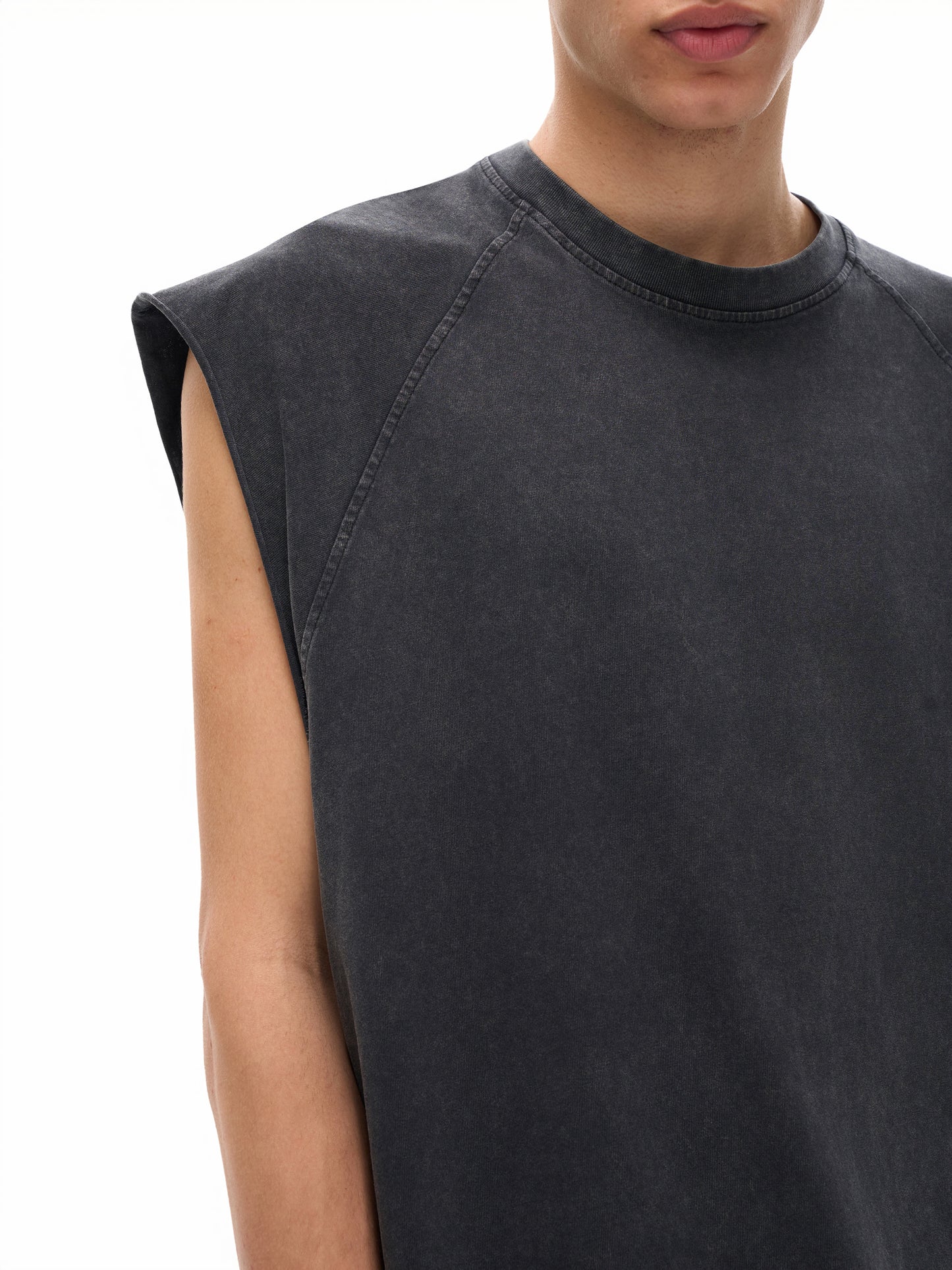 street,tank top,sleevelles,washed