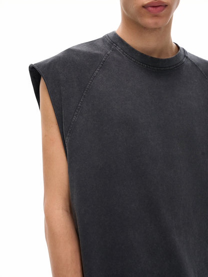 street,tank top,sleevelles,washed