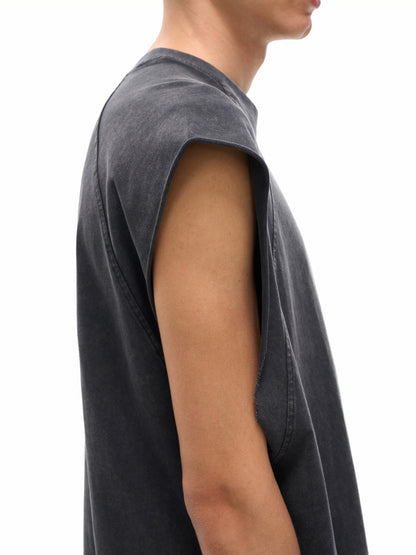 street,tank top,sleevelles,washed