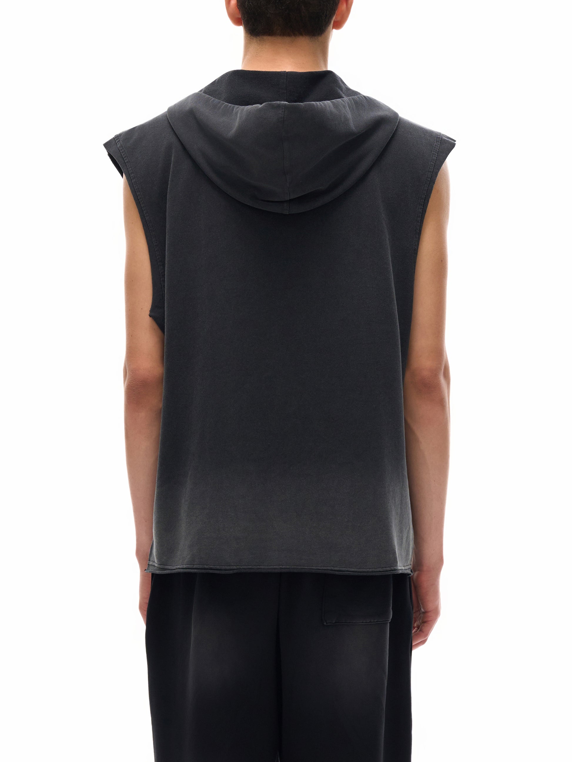 sleeveless,tank top,street,zip,hoodie