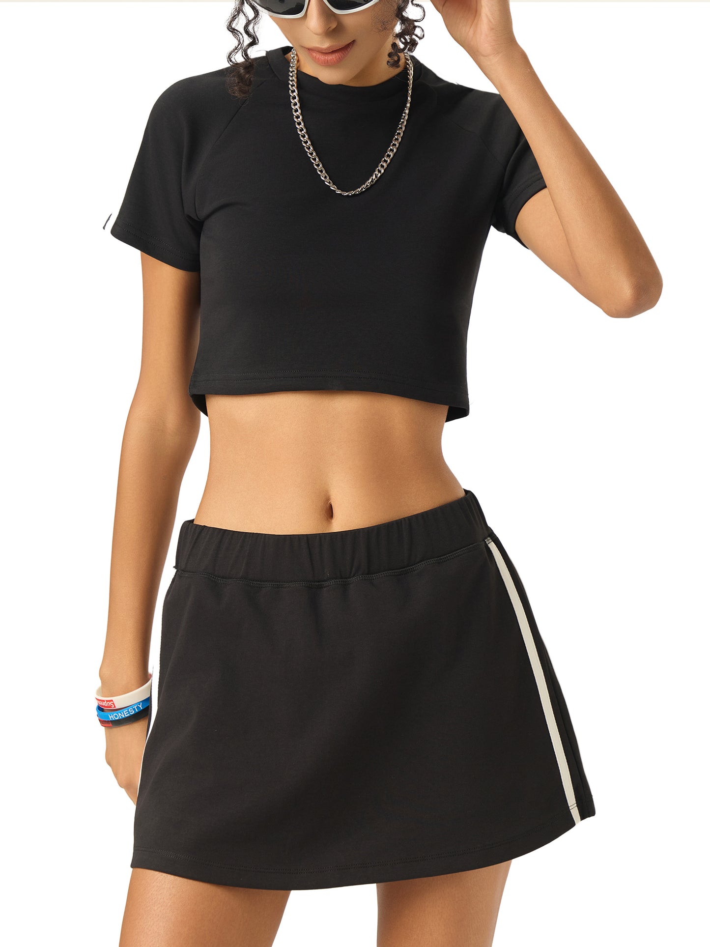 Taped Cooling Performance Crop Top
