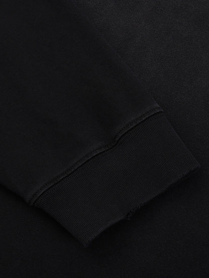 Sweatshirt,Casual,Street,Pure Cotton,Snow Wash,Long Sleeve,Drop Shoulder,Round Neck,Spring,Autumn