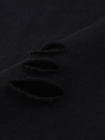 Sweatshirt,Casual,Street,Pure Cotton,Snow Wash,Long Sleeve,Drop Shoulder,Round Neck,Spring,Autumn