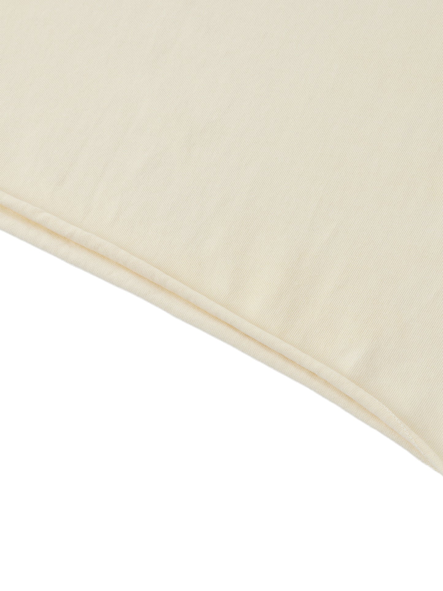 Off-Shoulder Rolled Hem Cotton T-Shirt