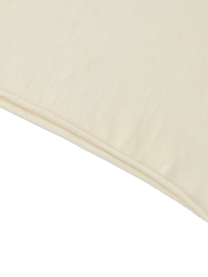 Off-Shoulder Rolled Hem Cotton T-Shirt