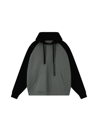 Sweatshirt,Casual,Sporty,Street,Drawstring,Long Sleeve,Raglan Sleeve,Hooded,Winter