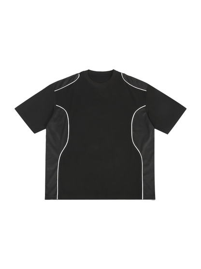 Contrast Piped Panel T-Shirt