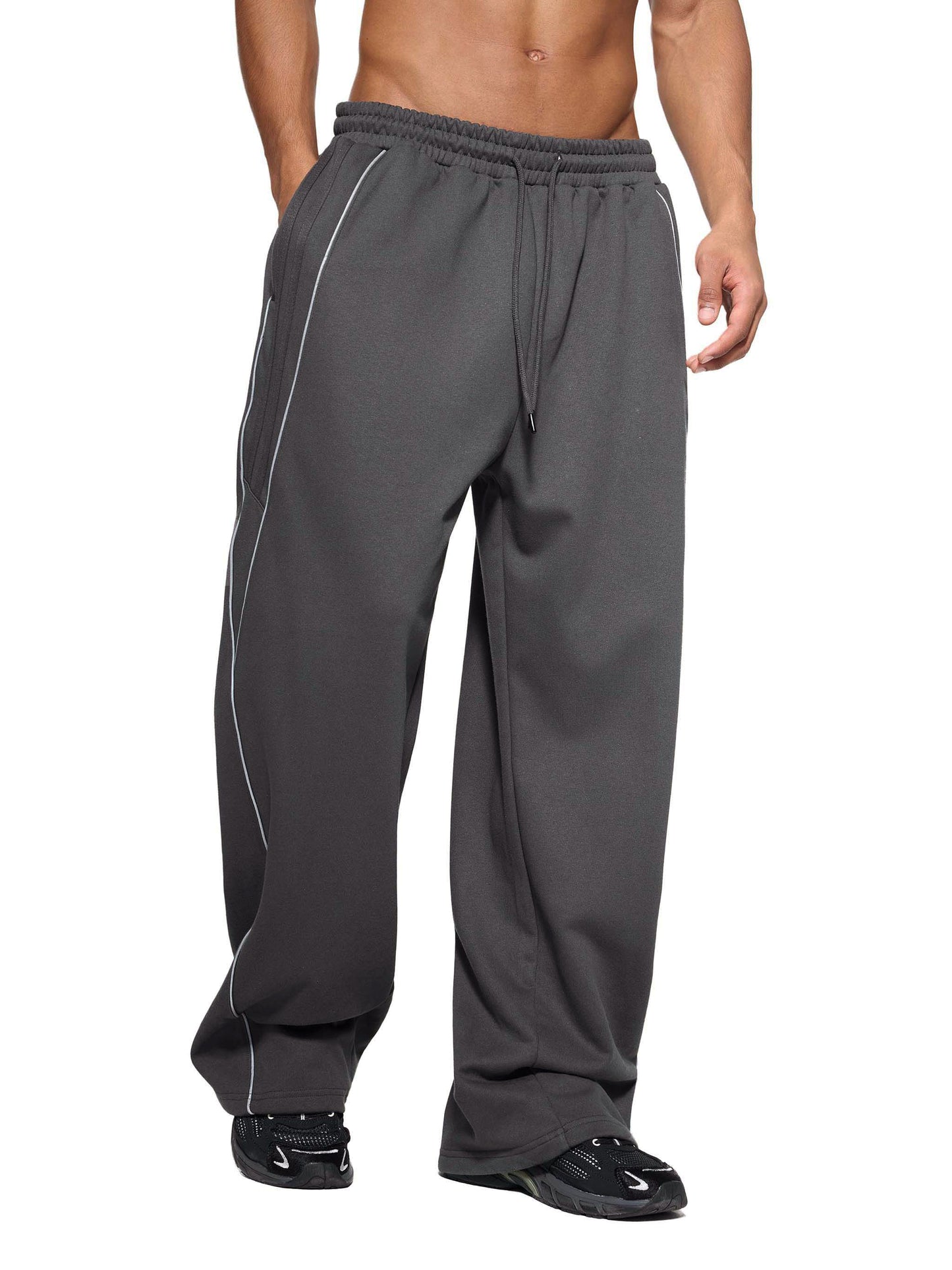 street,modern,sweatpants,man